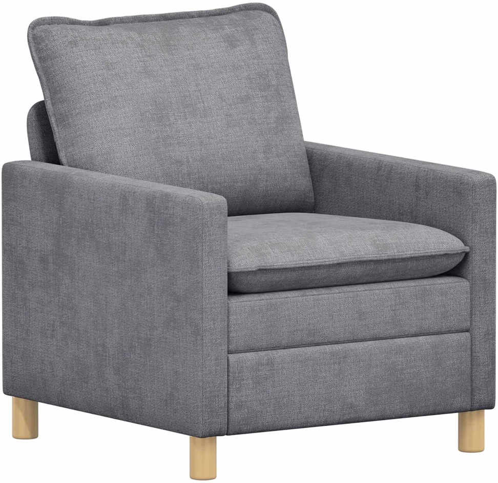 Sofa Sofos komplektas 2 vnt. Šviesiai pilka Poliesteris