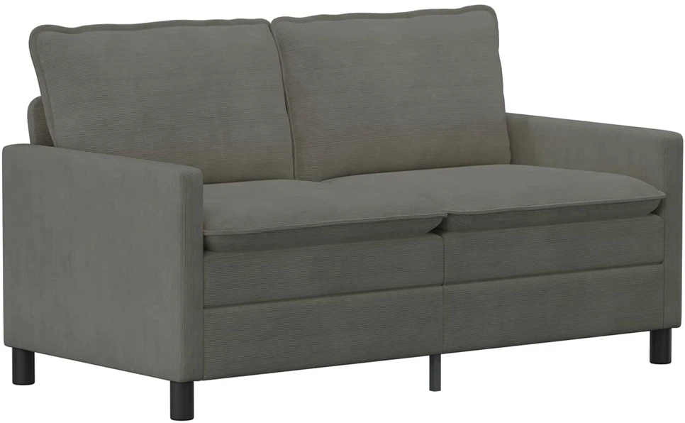 Sofa Sofos komplektas 2 vnt. Šviesiai pilka Audinys