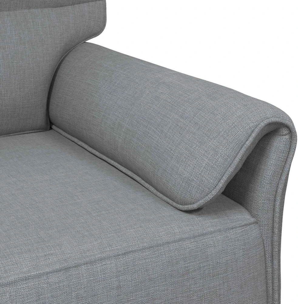 Sofa Sofos komplektas 2 vnt. Šviesiai pilka Audinys