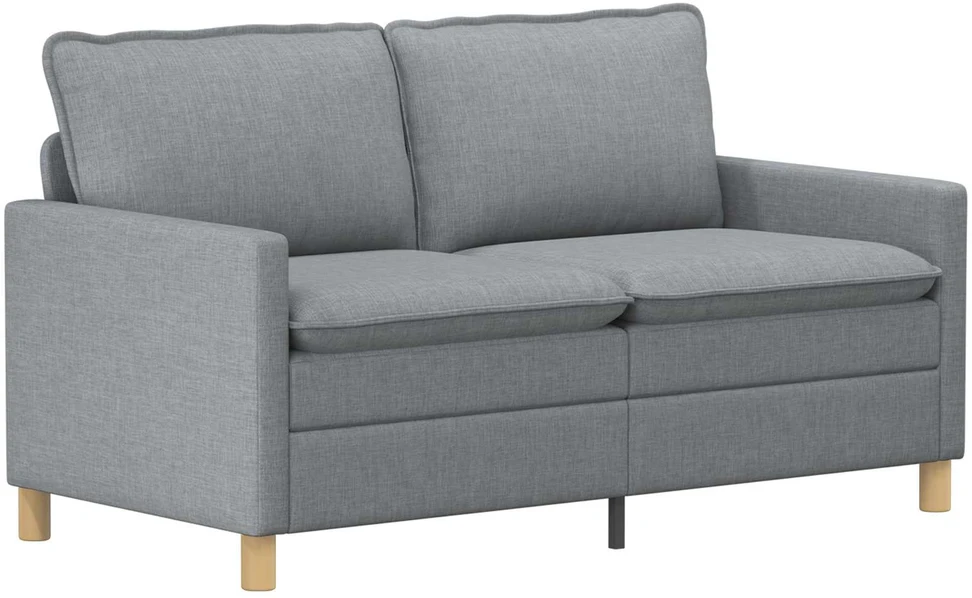 Sofa Sofos komplektas 2 vnt. Šviesiai pilka Audinys