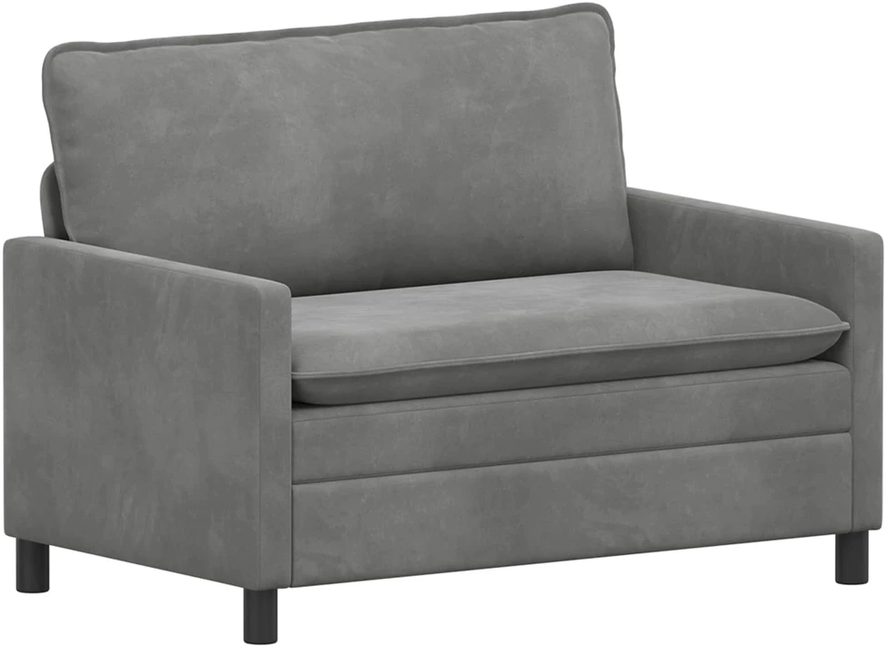 Sofa Sofos komplektas 2 vnt. Tamsiai pilka Aksomas