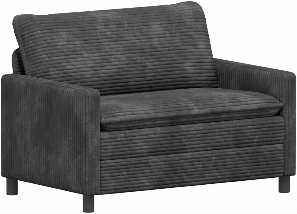 Sofa Sofos komplektas 2 vnt. Tamsiai pilka Poliesteris