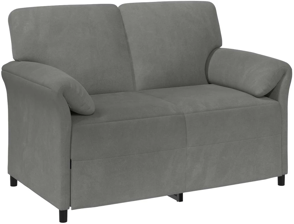 Sofa Sofos komplektas 2 vnt. Tamsiai pilka Aksomas