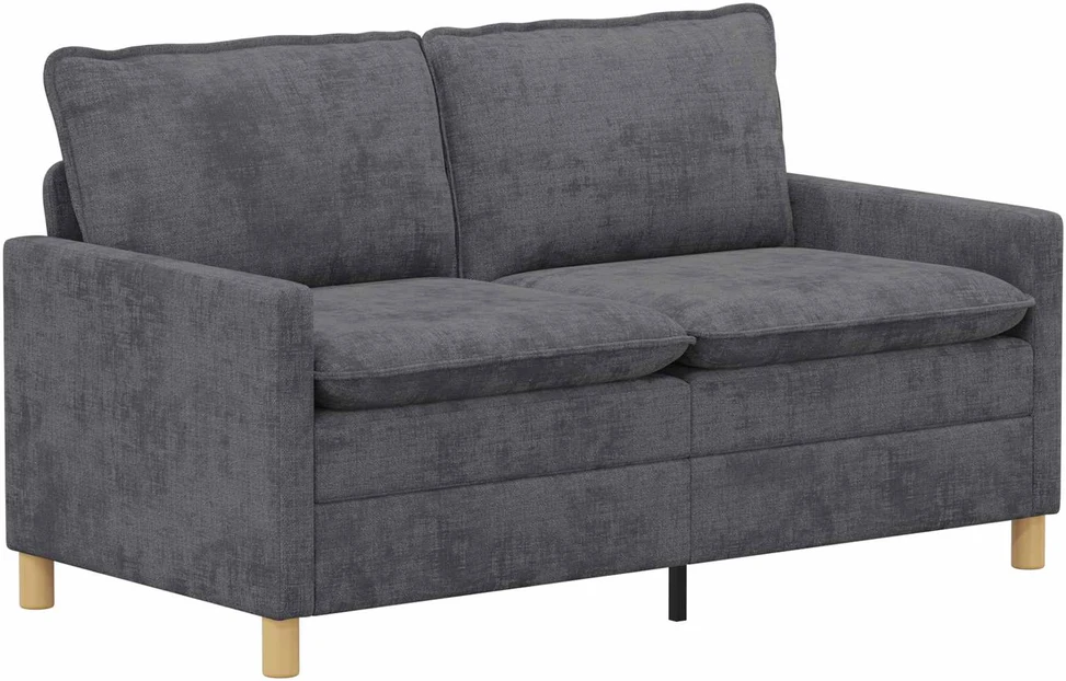 Sofa Sofos komplektas 2 vnt. Tamsiai pilka Poliesteris