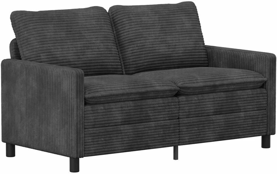 Sofa Sofos komplektas 2 vnt. Tamsiai pilka Poliesteris