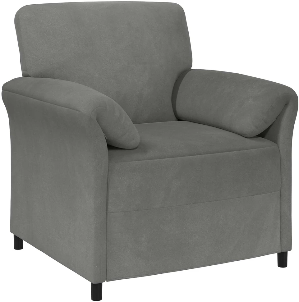 Sofa Sofos komplektas 2 vnt. Tamsiai pilka Aksomas