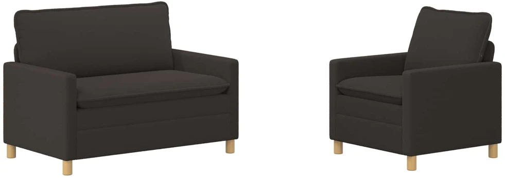 Sofa Sofos komplektas 2 vnt. Tamsiai pilka Audinys