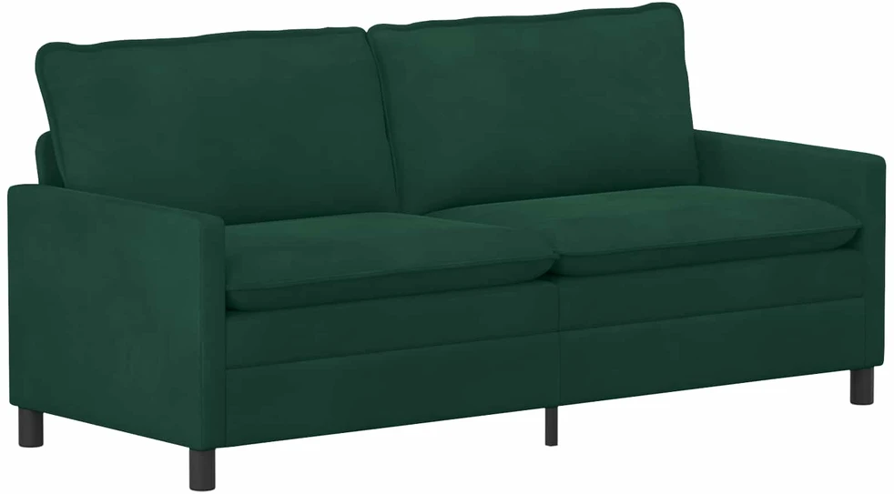 Sofa Sofos komplektas 2 vnt. Tamsiai žalia Aksomas