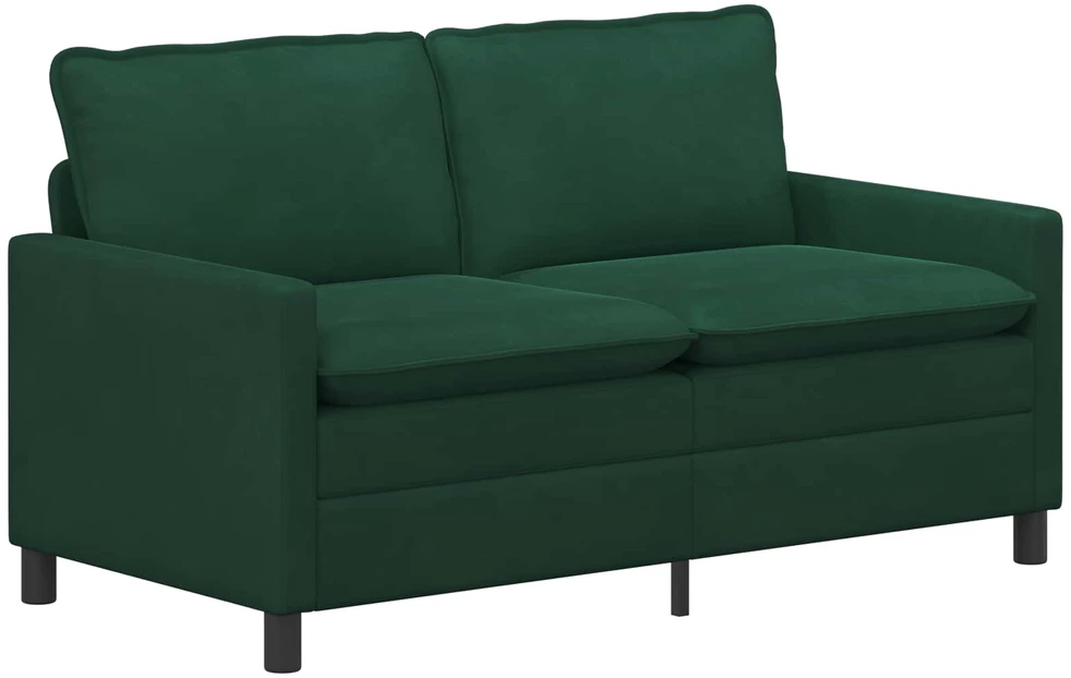 Sofa Sofos komplektas 2 vnt. Tamsiai žalia Aksomas
