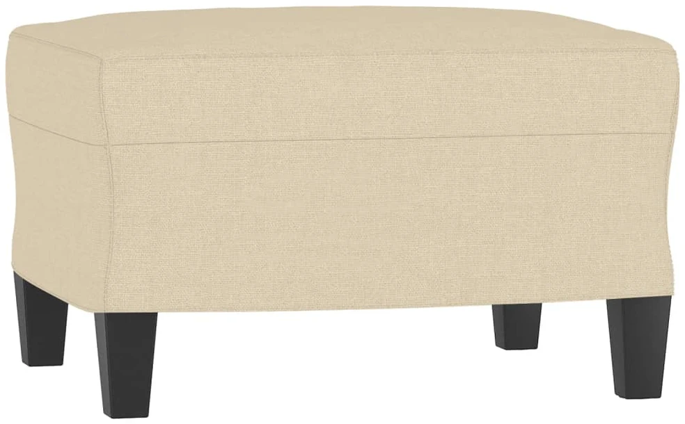 Sofa Sofos komplektas su pagalvėlėmis, 3 dalių, kreminis, audinys