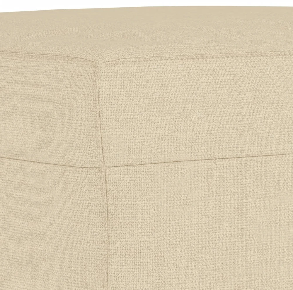 Sofa Sofos komplektas su pagalvėlėmis, 3 dalių, kreminis, audinys