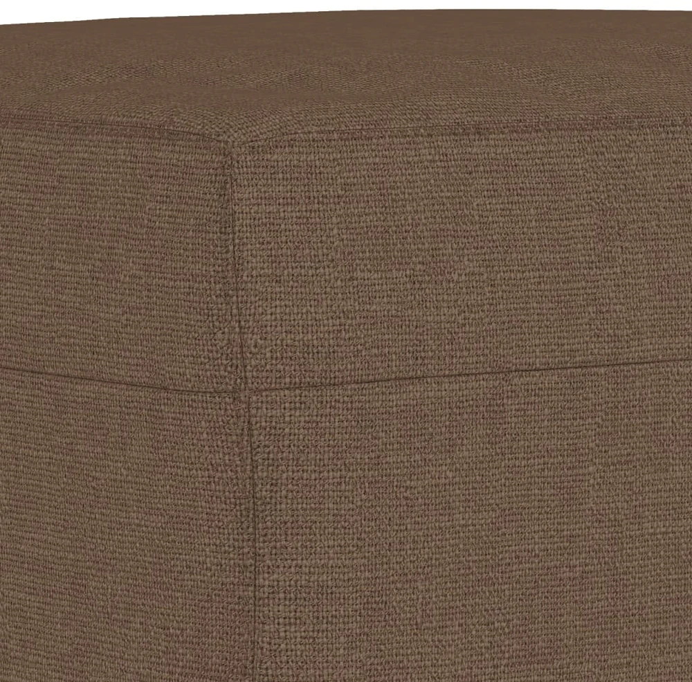 Sofa Sofos komplektas su pagalvėmis, 3 dalių, rudas, audinys
