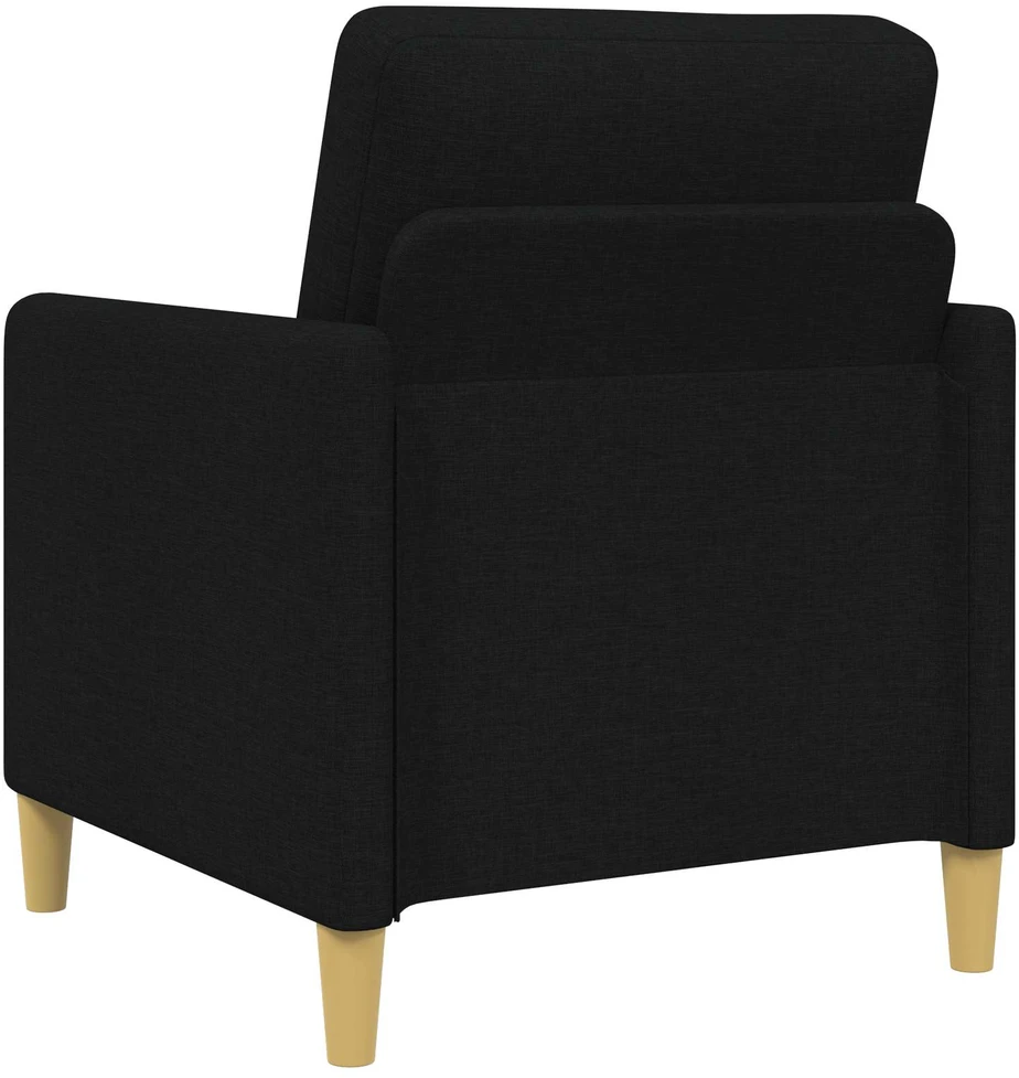 Sofa Sofos komplektas su saugojimu 2 vnt. Juoda Poliesteris