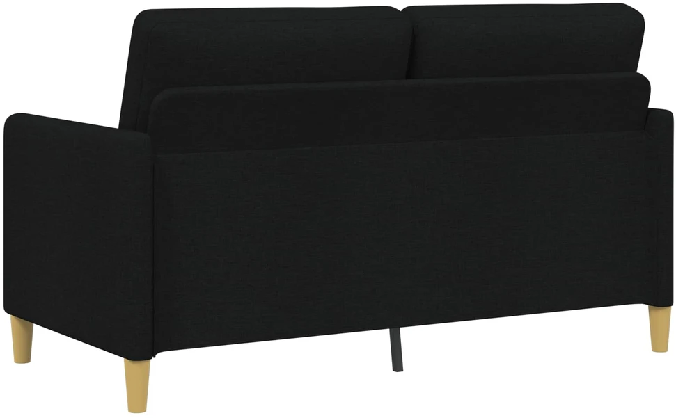 Sofa Sofos komplektas su saugojimu 2 vnt. Juoda Poliesteris