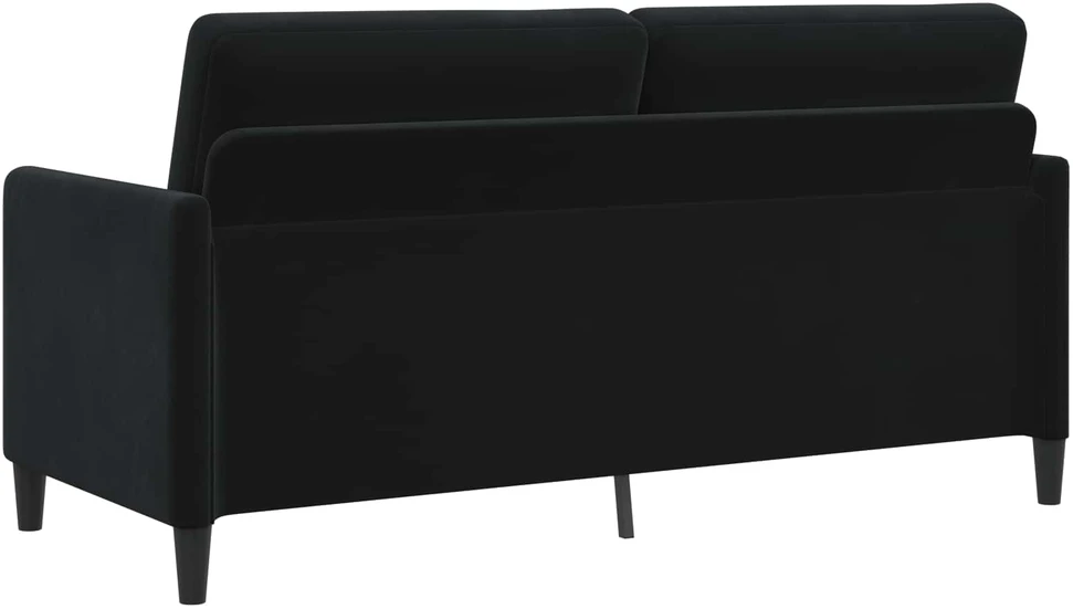 Sofa Sofos komplektas su saugojimu 2 vnt. Juoda Poliesteris