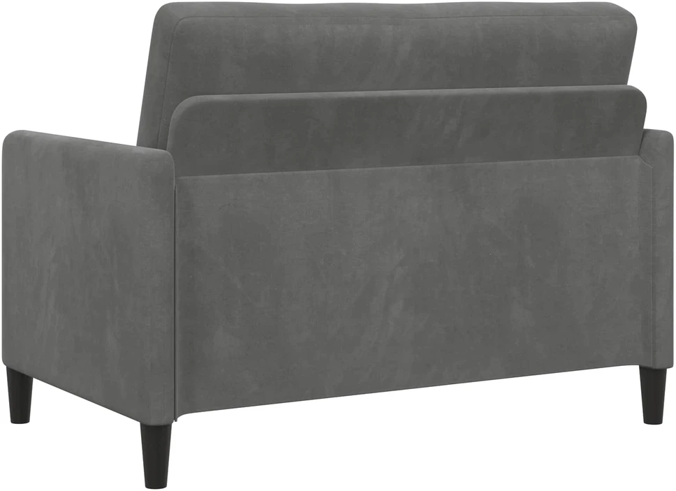 Sofa Sofos komplektas su saugojimu 2 vnt. Tamsiai pilka Poliesteris