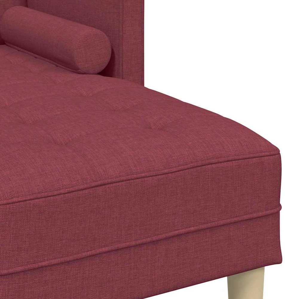 Sofa Sofos komplektas Vyno raudona 173 x 131 x 67 cm Poliesteris