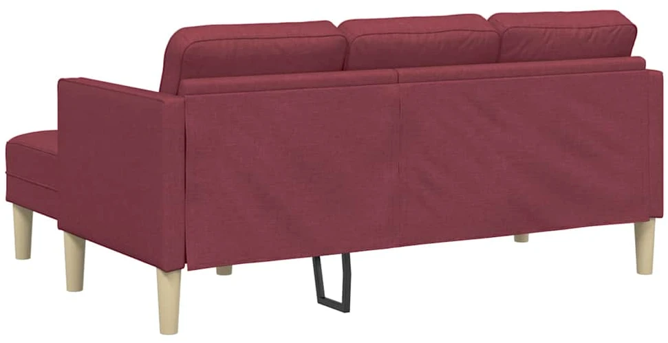 Sofa Sofos komplektas Vyno raudona 173 x 131 x 67 cm Poliesteris