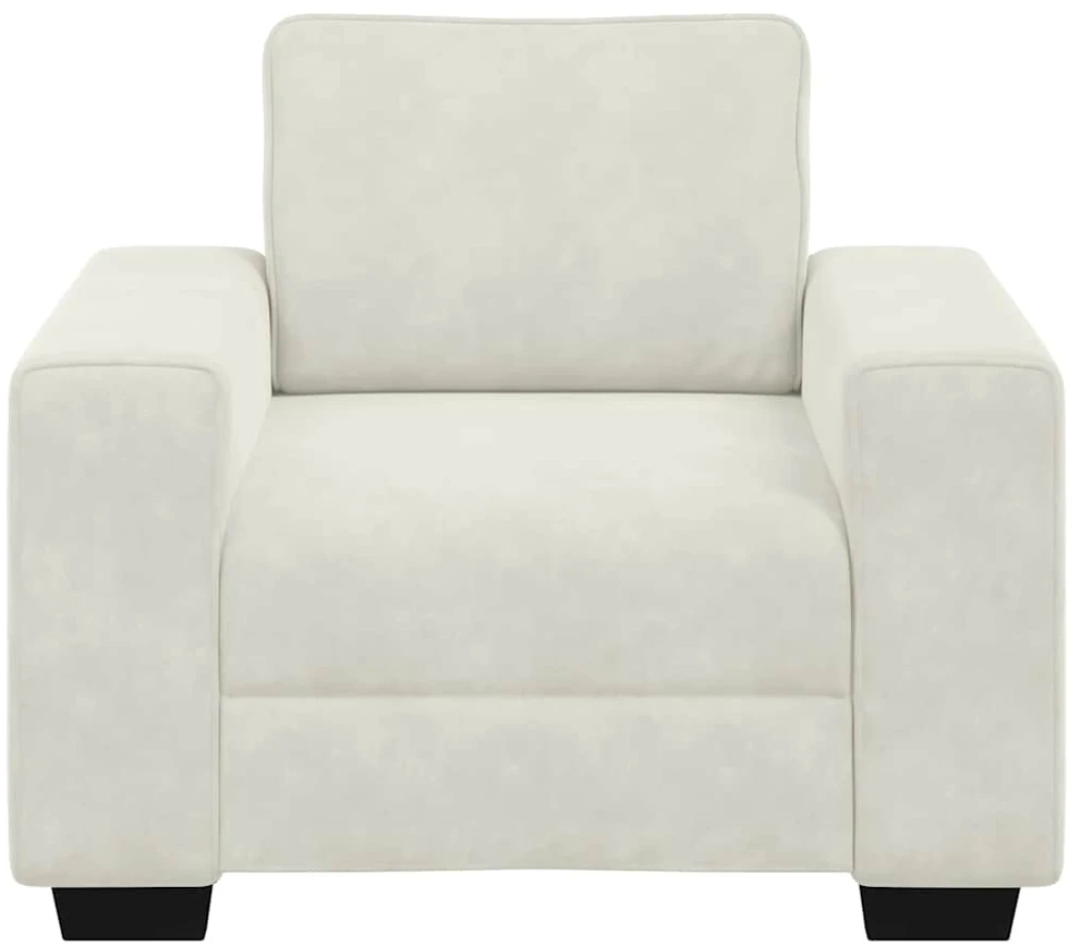Sofa Sofos krėslas, kreminės spalvos, 100x77x82 cm, aksomas