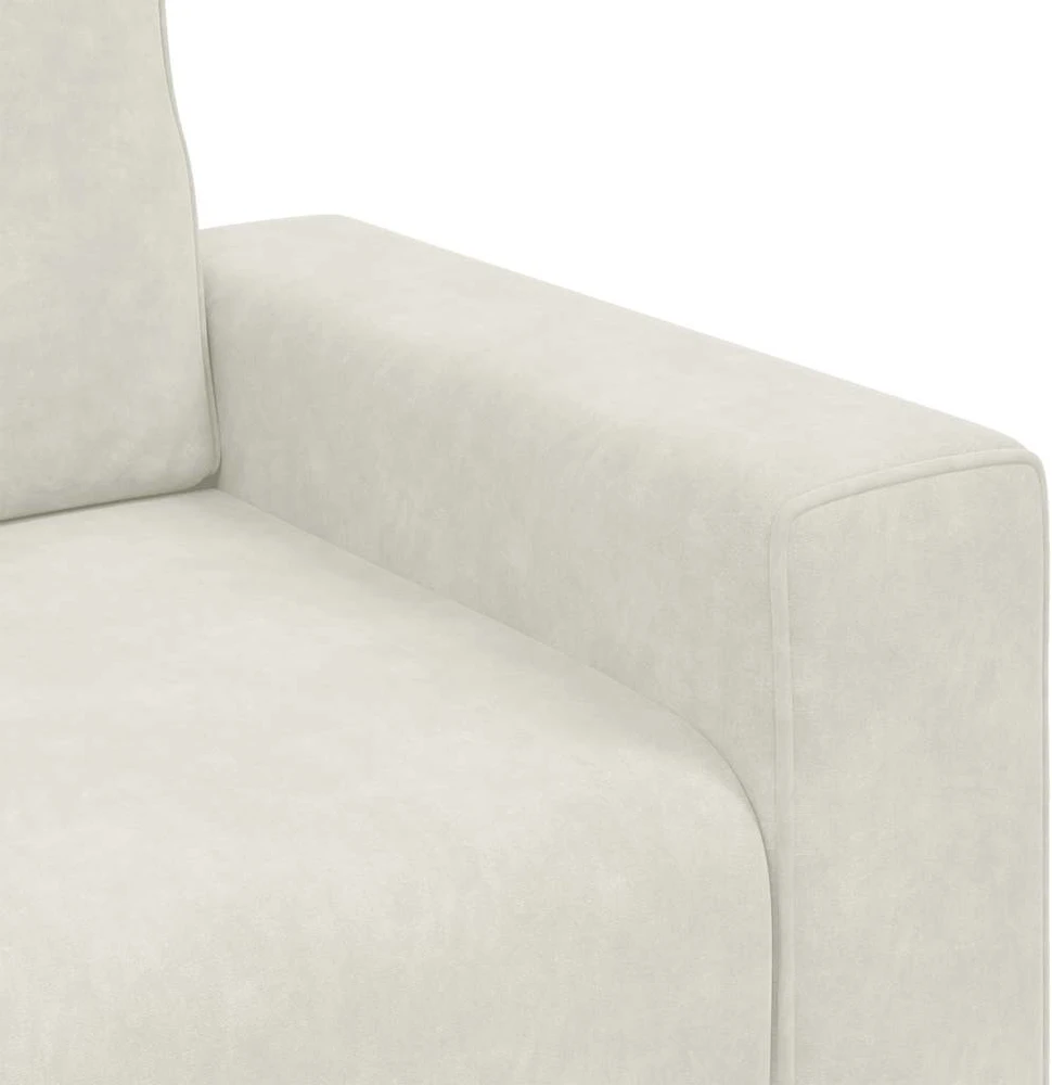 Sofa Sofos krėslas, kreminės spalvos, 100x77x82 cm, aksomas