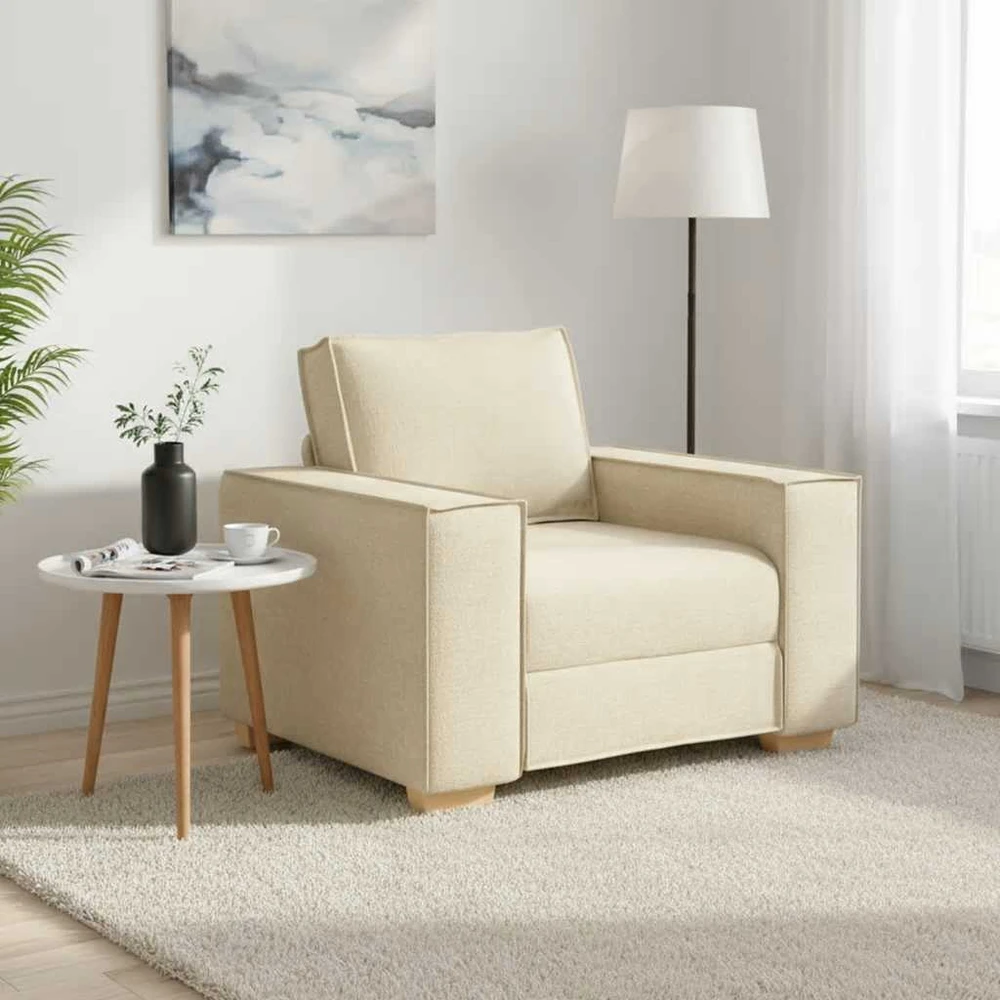 Sofa Sofos krėslas, kreminės spalvos, 100x78x84 cm, audinys