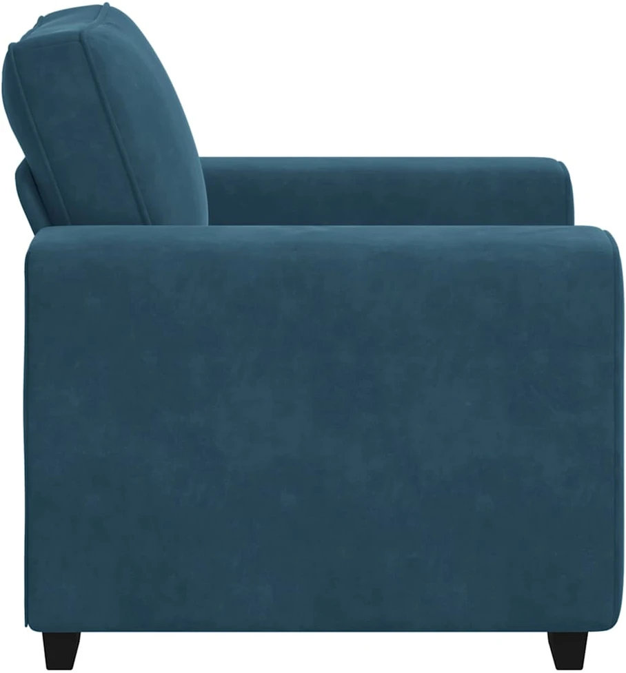 Sofa Sofos krėslas, mėlyna, 100x77x82 cm, aksomas