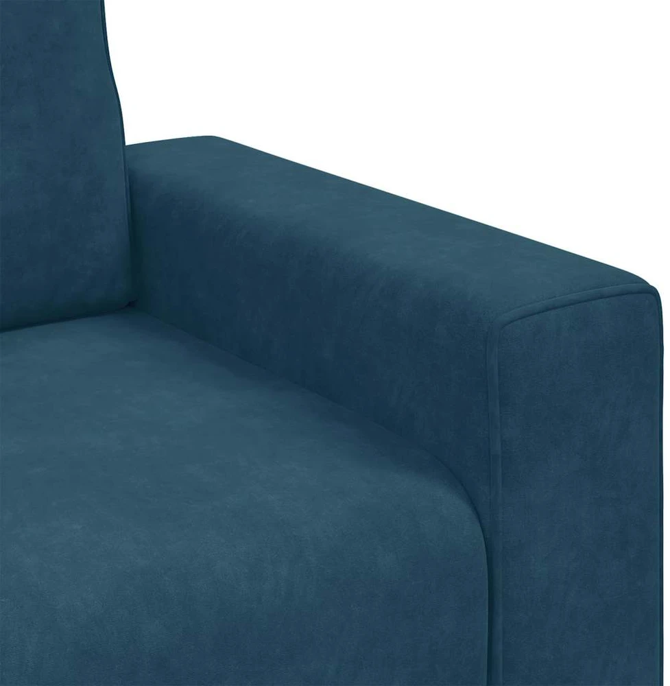 Sofa Sofos krėslas, mėlyna, 100x77x82 cm, aksomas