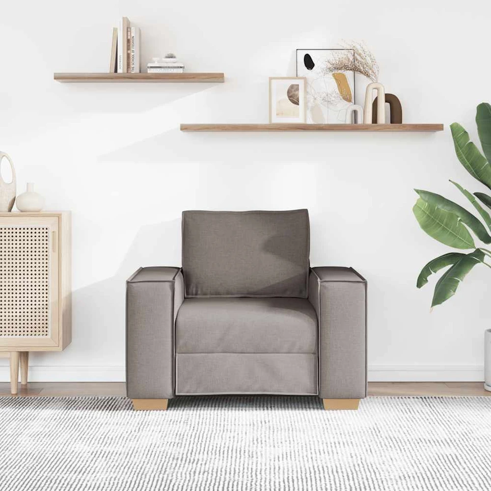 Sofa Sofos krėslas, pilkai rudas, 100x78x84 cm, audinys
