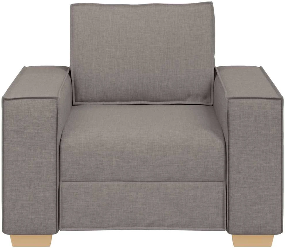 Sofa Sofos krėslas, pilkai rudas, 100x78x84 cm, audinys