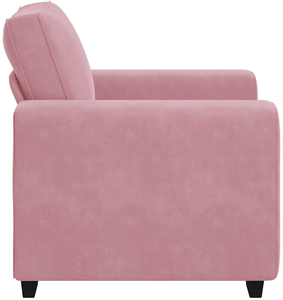 Sofa Sofos krėslas, rožinė, 100x77x82 cm, aksomas