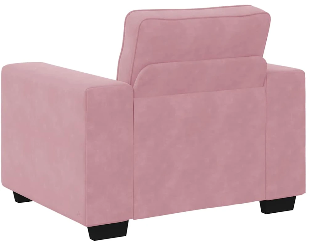 Sofa Sofos krėslas, rožinė, 100x77x82 cm, aksomas