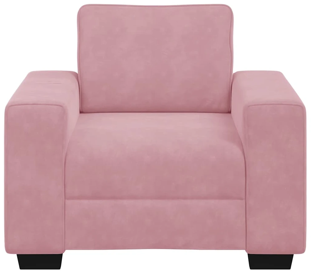 Sofa Sofos krėslas, rožinė, 100x77x82 cm, aksomas