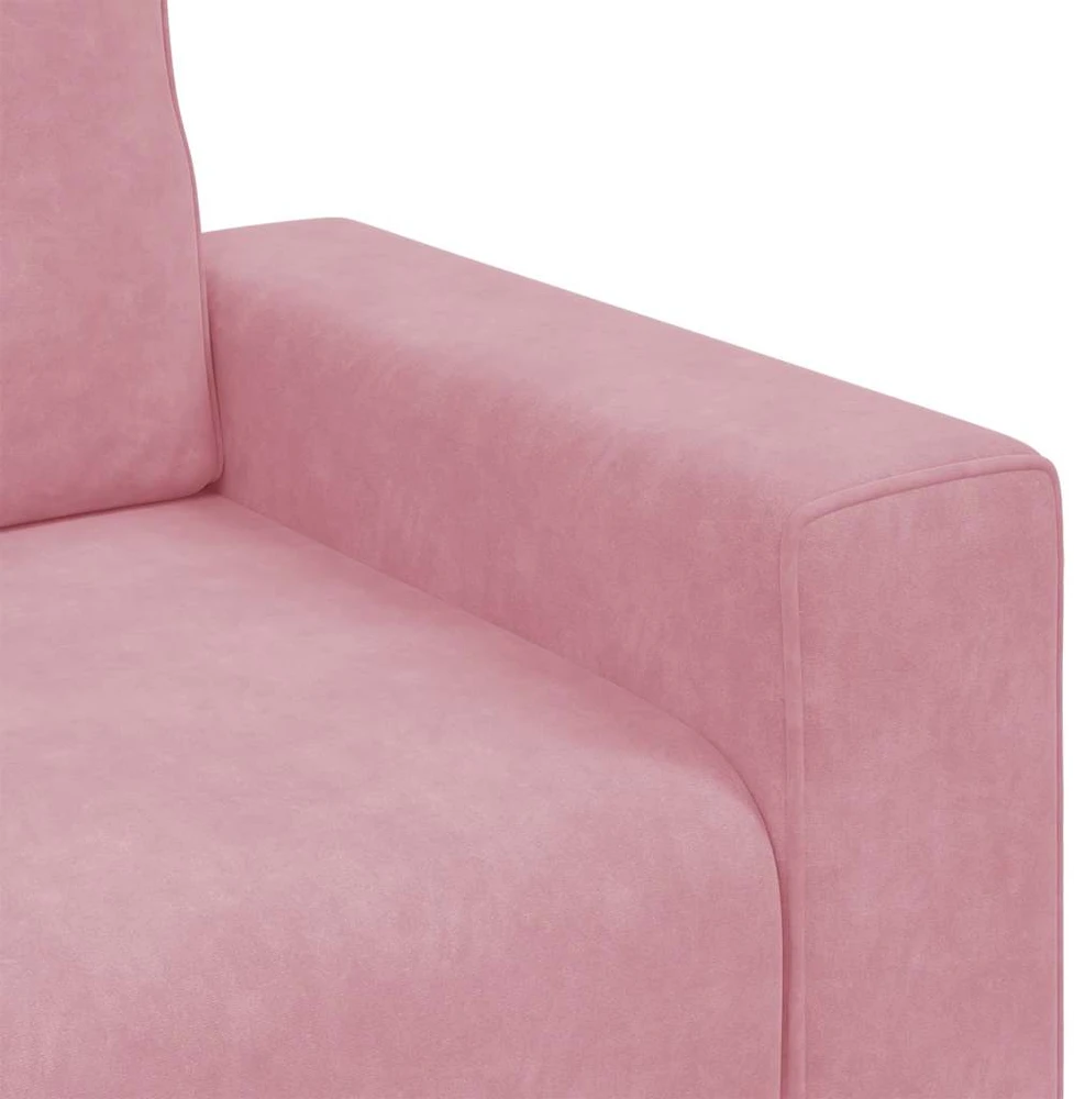 Sofa Sofos krėslas, rožinė, 100x77x82 cm, aksomas