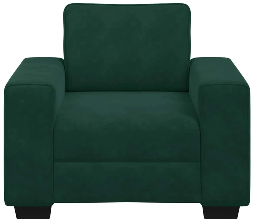Sofa Sofos krėslas, tamsiai žalias, 100x77x82 cm, aksomas