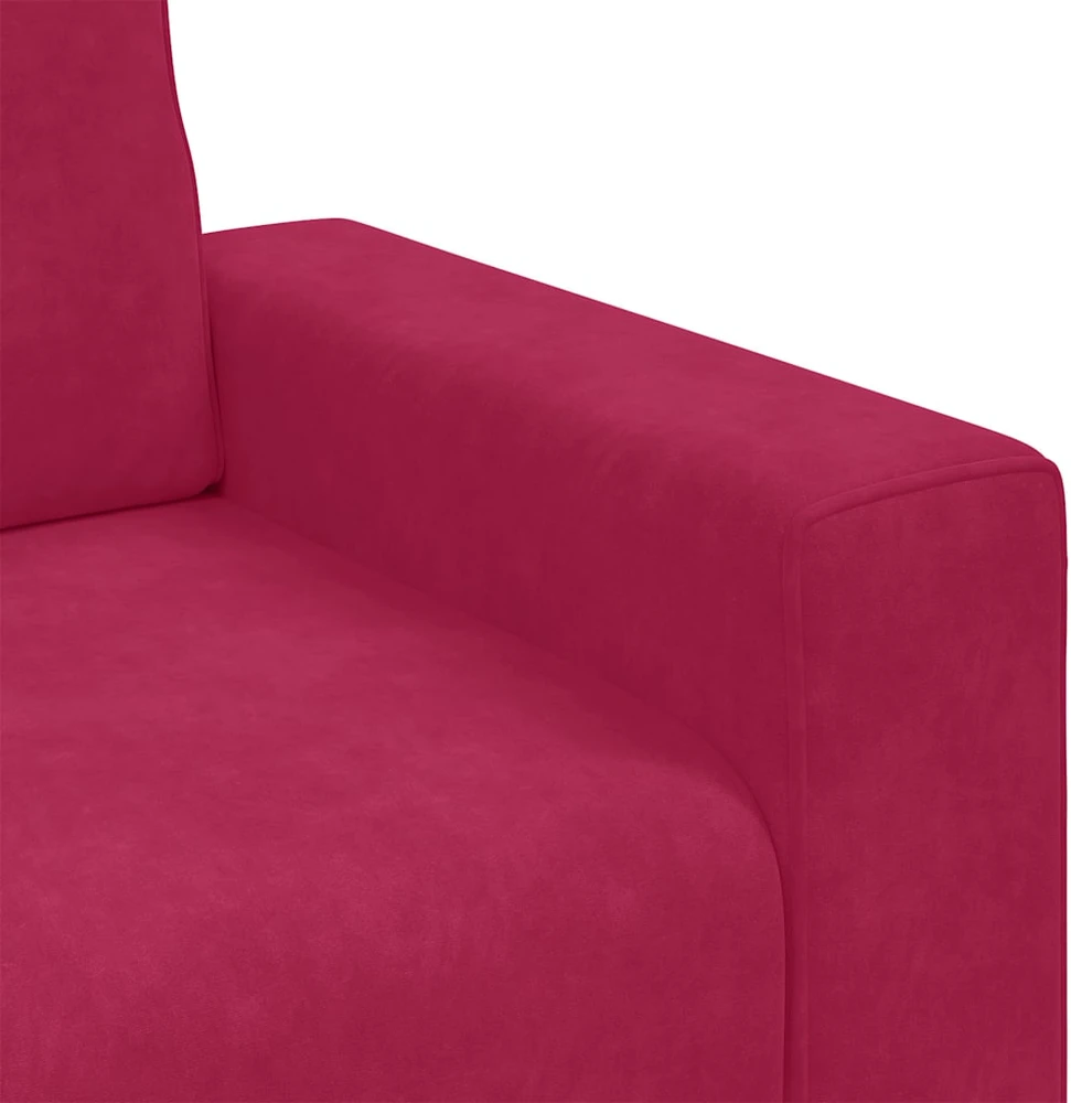 Sofa Sofos krėslas, vyno raudonumo, 100x77x82 cm, aksomas