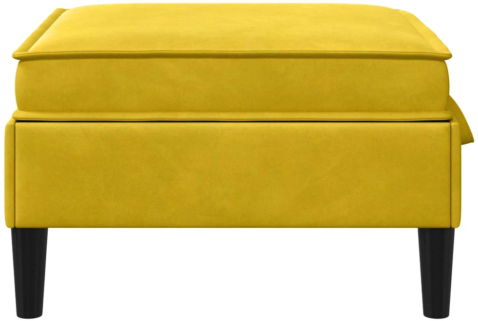 Sofa Sofos pufas su saugojimo funkcija Geltona Aksomas