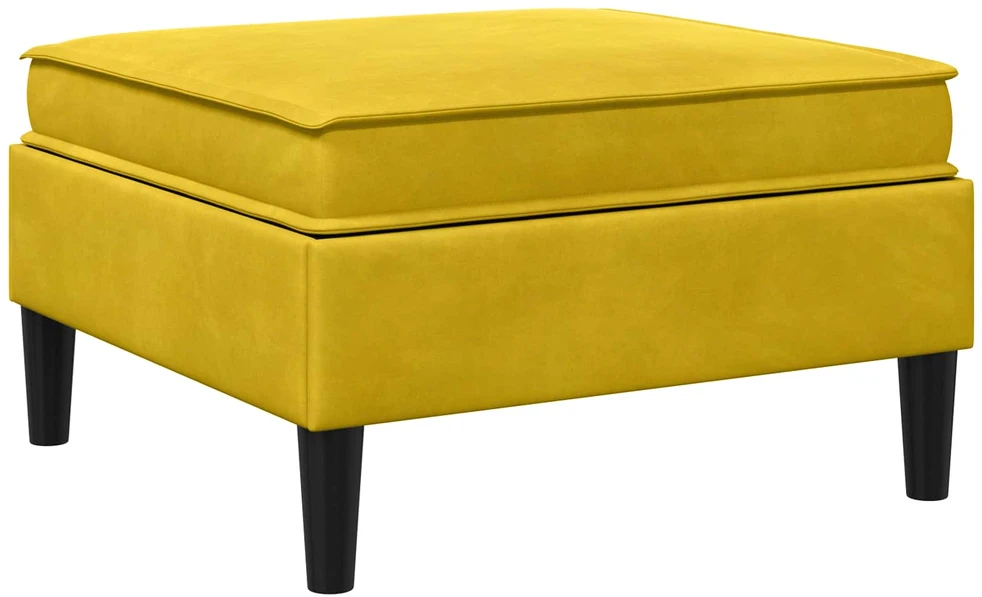 Sofa Sofos pufas su saugojimo funkcija Geltona Aksomas