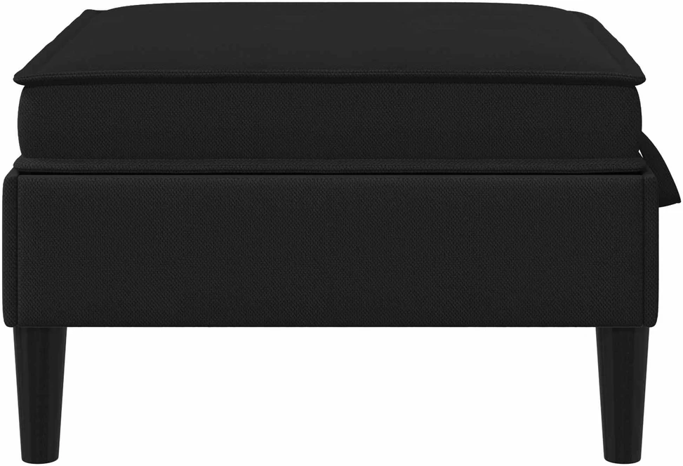 Sofa Sofos pufas su saugojimo funkcija Juoda Aksomas