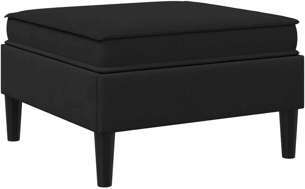 Sofa Sofos pufas su saugojimo funkcija Juoda Aksomas