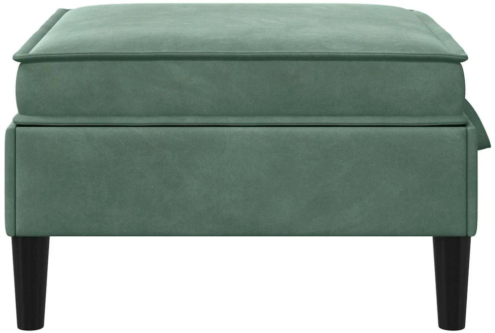 Sofa Sofos pufas su saugojimo funkcija Jūrinė žalia Aksomas