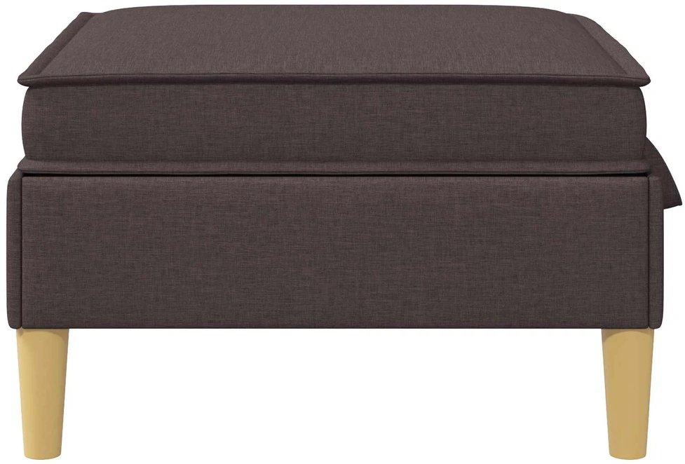 Sofa Sofos pufas su saugojimo funkcija Tamsiai rudas Audinys