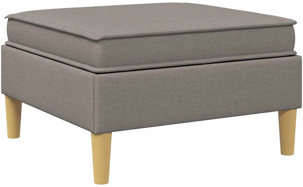 Sofa Sofos pufas su saugojimo funkcija Taupe 70 x 70 x 40 cm Audinys