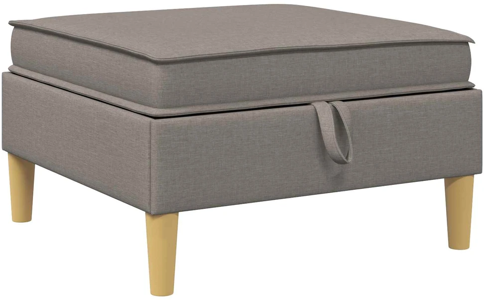 Sofa Sofos pufas su saugojimo funkcija Taupe 70 x 70 x 40 cm Audinys