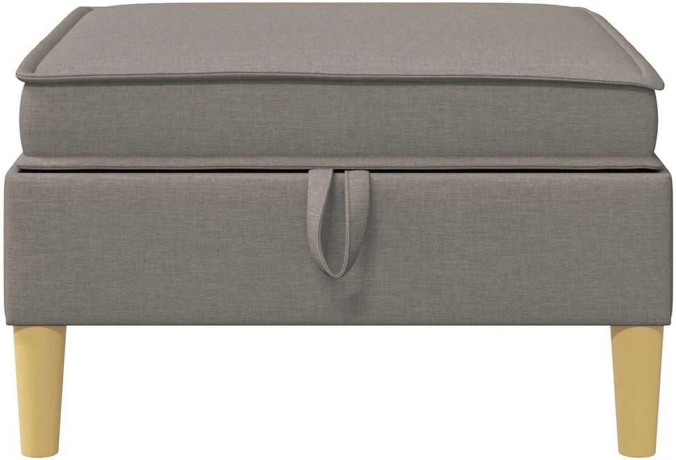 Sofa Sofos pufas su saugojimo funkcija Taupe 70 x 70 x 40 cm Audinys