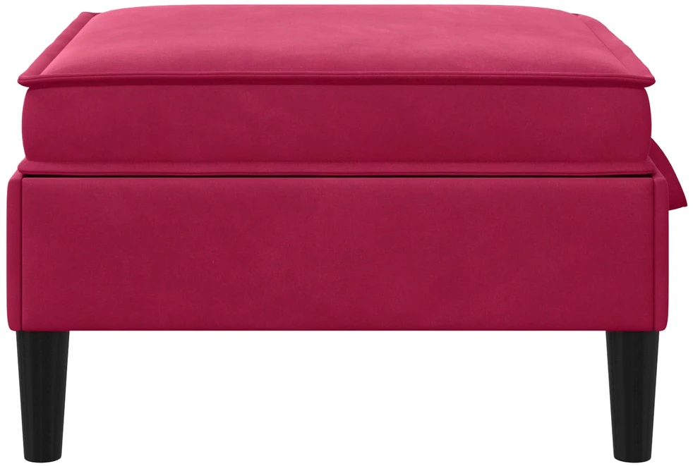 Sofa Sofos pufas su saugojimo funkcija Vyno raudona Aksomas