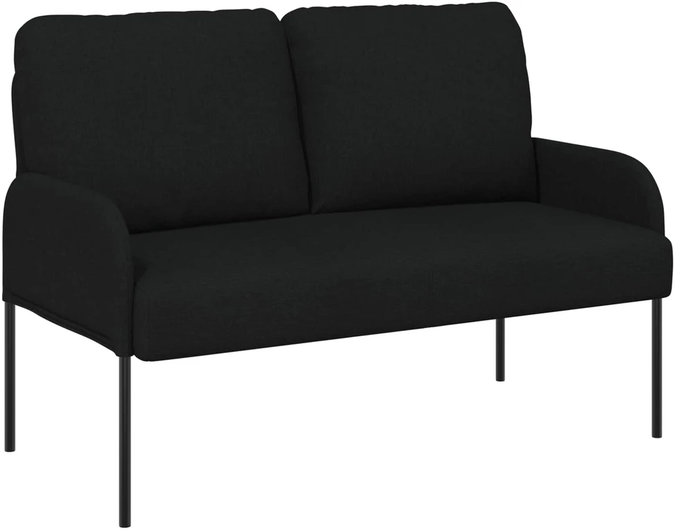 Sofa Sofų komplektai 3 vnt. Juoda 115 x 56 x 80 cm fanera