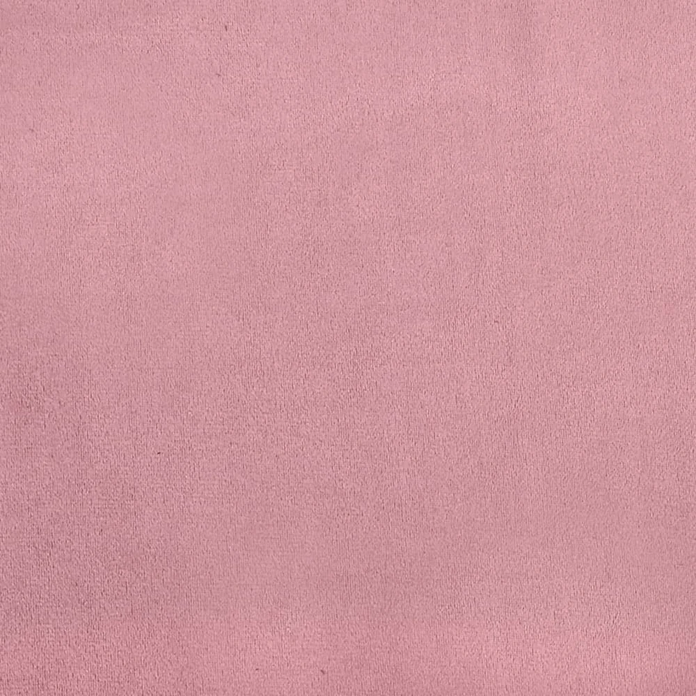 Lova su čiužiniu, rožinės spalvos, 200x200cm, aksomas