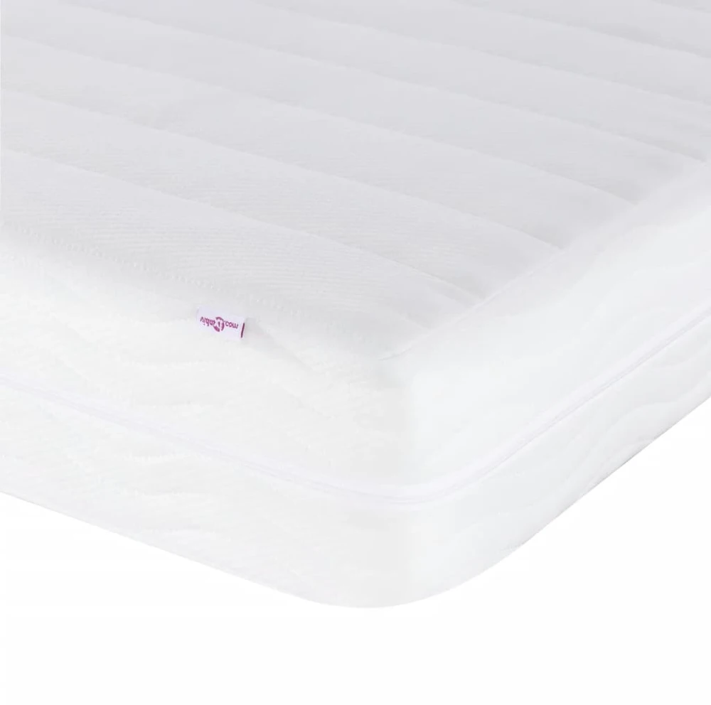 Lova su čiužiniu, šviesiai pilkos spalvos, 180x200cm, audinys