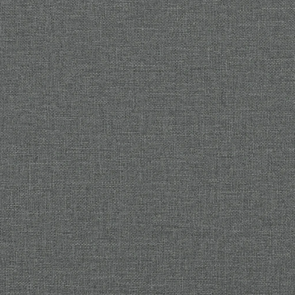 Lova su čiužiniu, tamsiai pilkos spalvos, 200x200cm, audinys