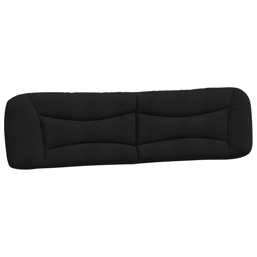 Lova su čiužiniu, juodos spalvos, 200x200cm, audinys